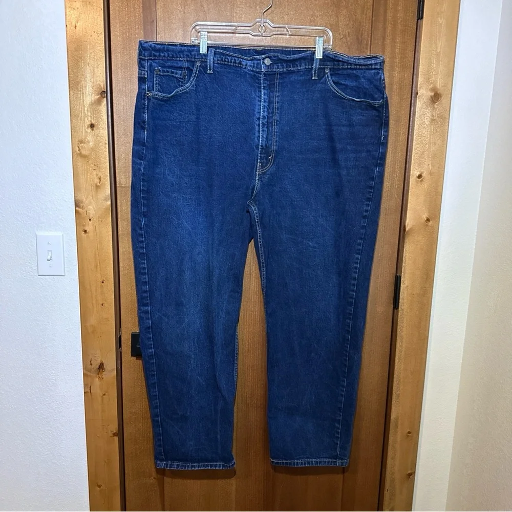 Levi's 550‎ Relaxed Fit Jeans Mens 50x32 Dark Wash 100% Cotton Denim